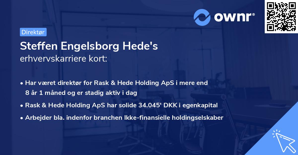 Steffen Engelsborg Hede's erhvervskarriere kort