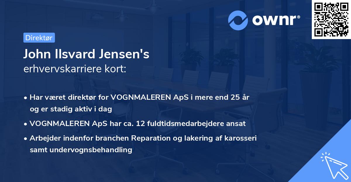 John Ilsvard Jensen's erhvervskarriere kort