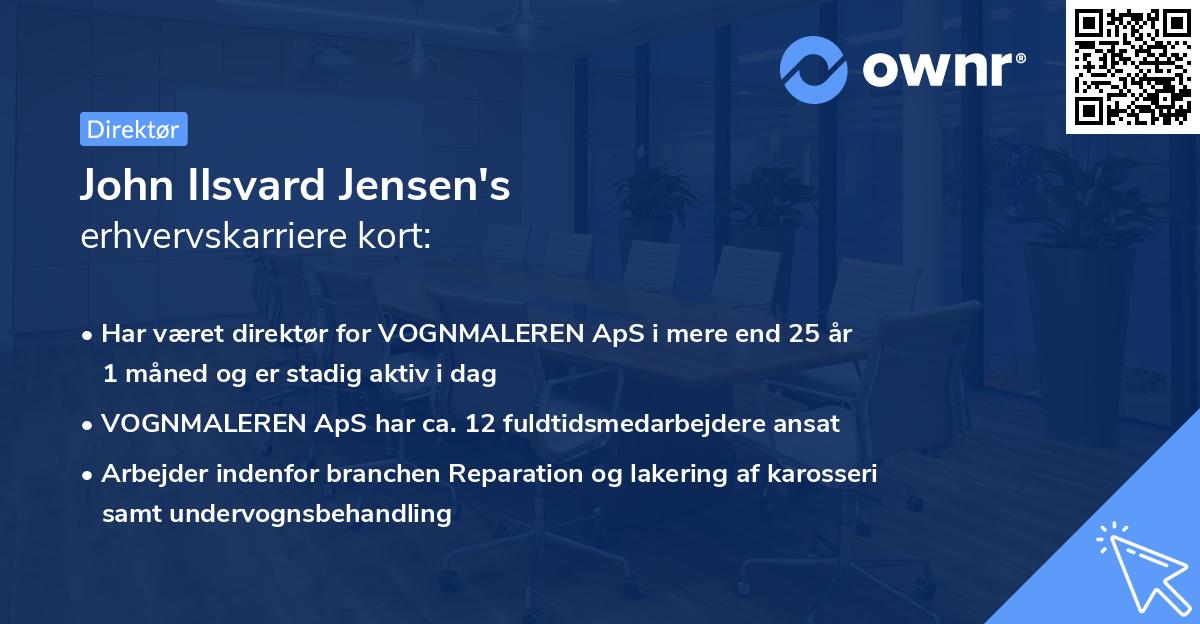 John Ilsvard Jensen's erhvervskarriere kort