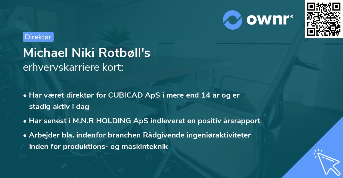 Michael Niki Rotbøll's erhvervskarriere kort