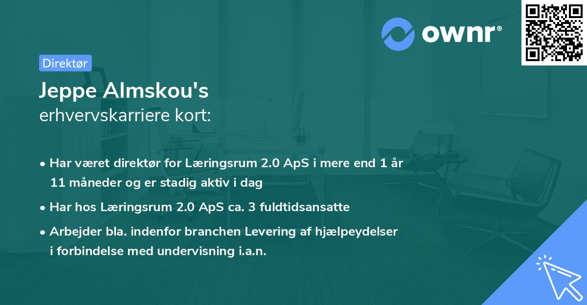 Jeppe Almskou's erhvervskarriere kort