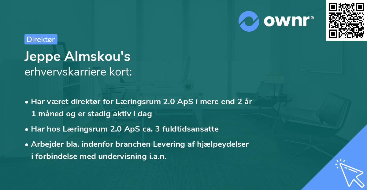 Jeppe Almskou's erhvervskarriere kort