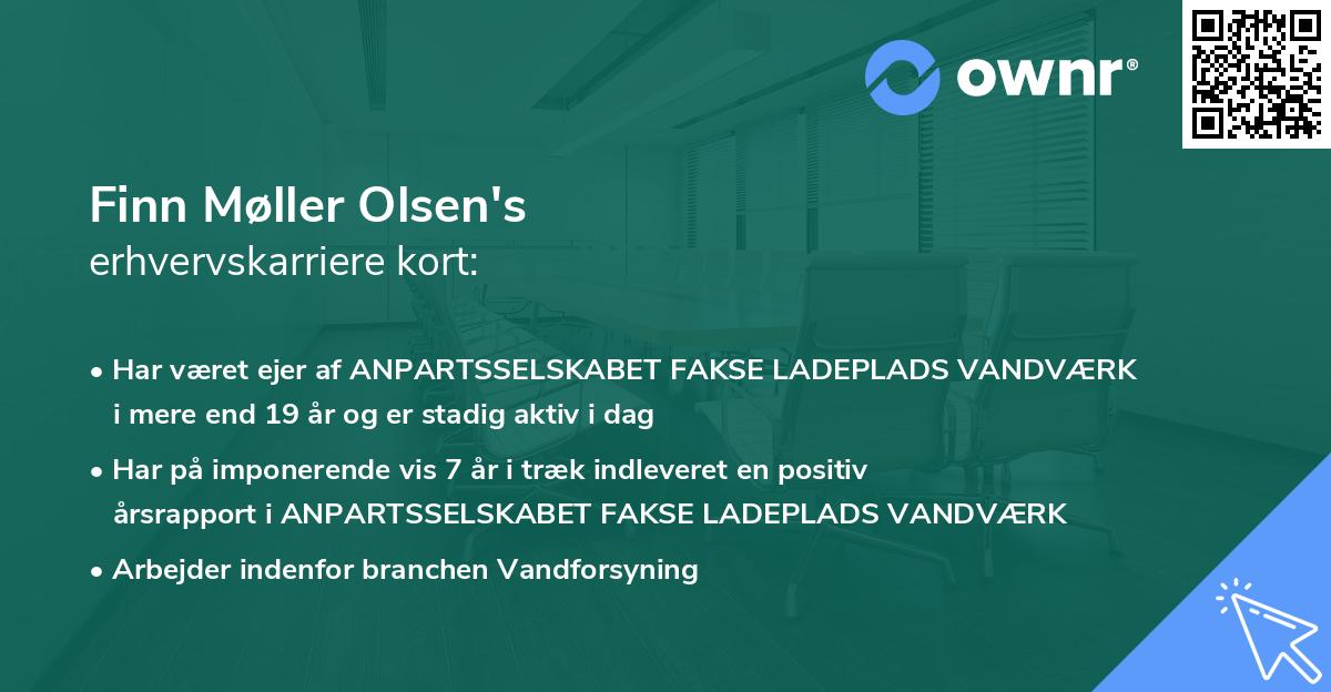 Finn Møller Olsen's erhvervskarriere kort