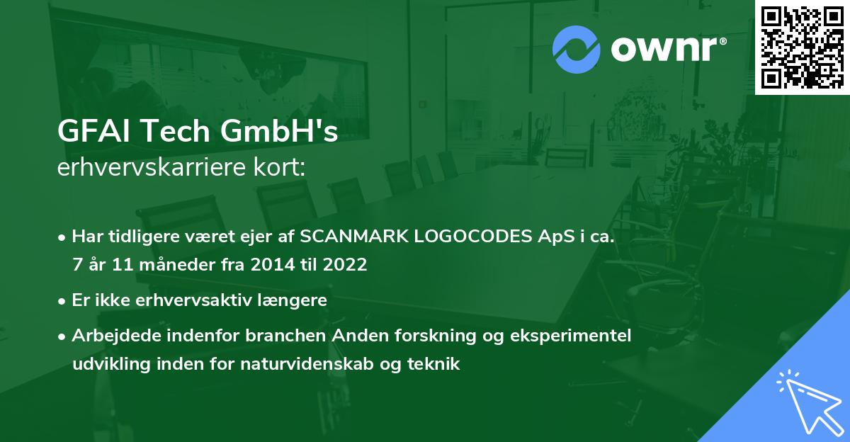 GFAI Tech GmbH's erhvervskarriere kort