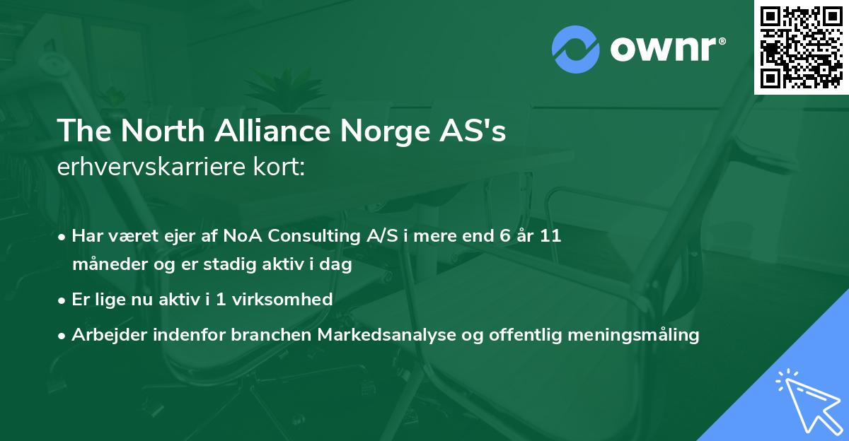 The North Alliance Norge AS's erhvervskarriere kort