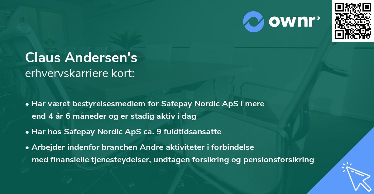 Claus Andersen's erhvervskarriere kort