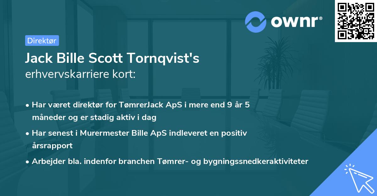 Jack Bille Scott Tornqvist's erhvervskarriere kort