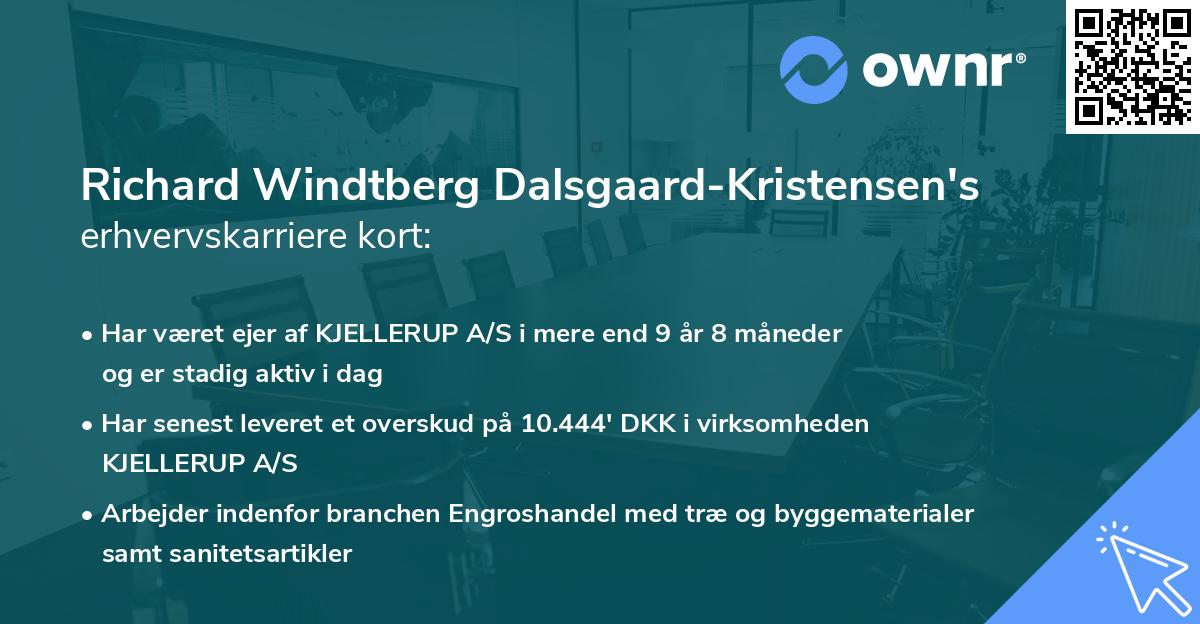 Richard Windtberg Dalsgaard-Kristensen's erhvervskarriere kort