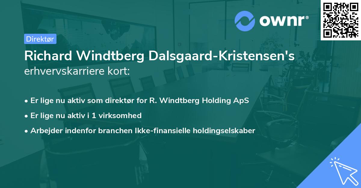 Richard Windtberg Dalsgaard-Kristensen's erhvervskarriere kort