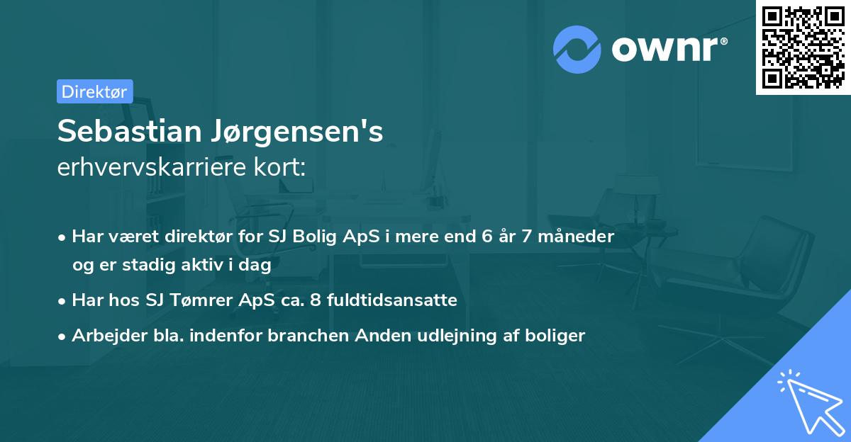 Sebastian Jørgensen's erhvervskarriere kort