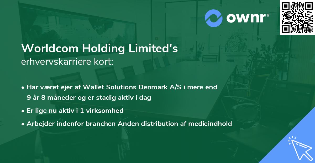 Worldcom Holding Limited's erhvervskarriere kort