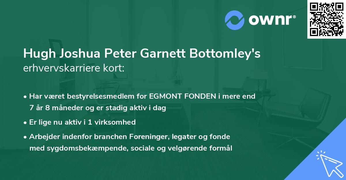 Hugh Joshua Peter Garnett Bottomley's erhvervskarriere kort