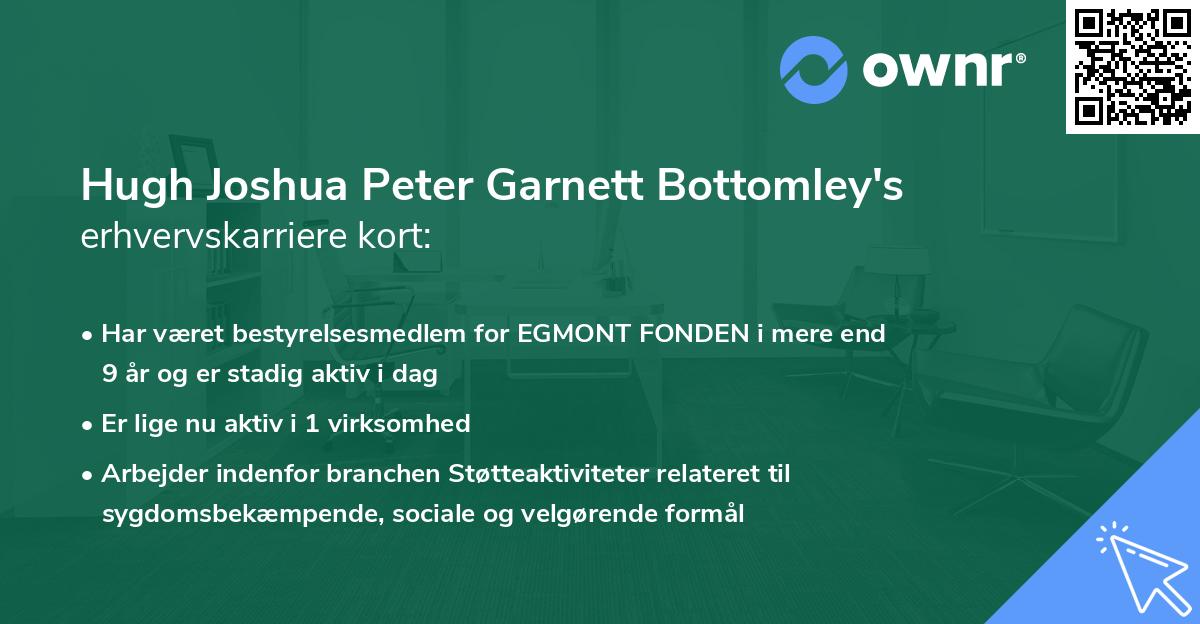 Hugh Joshua Peter Garnett Bottomley's erhvervskarriere kort