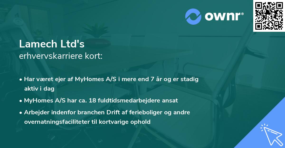 Lamech Ltd's erhvervskarriere kort