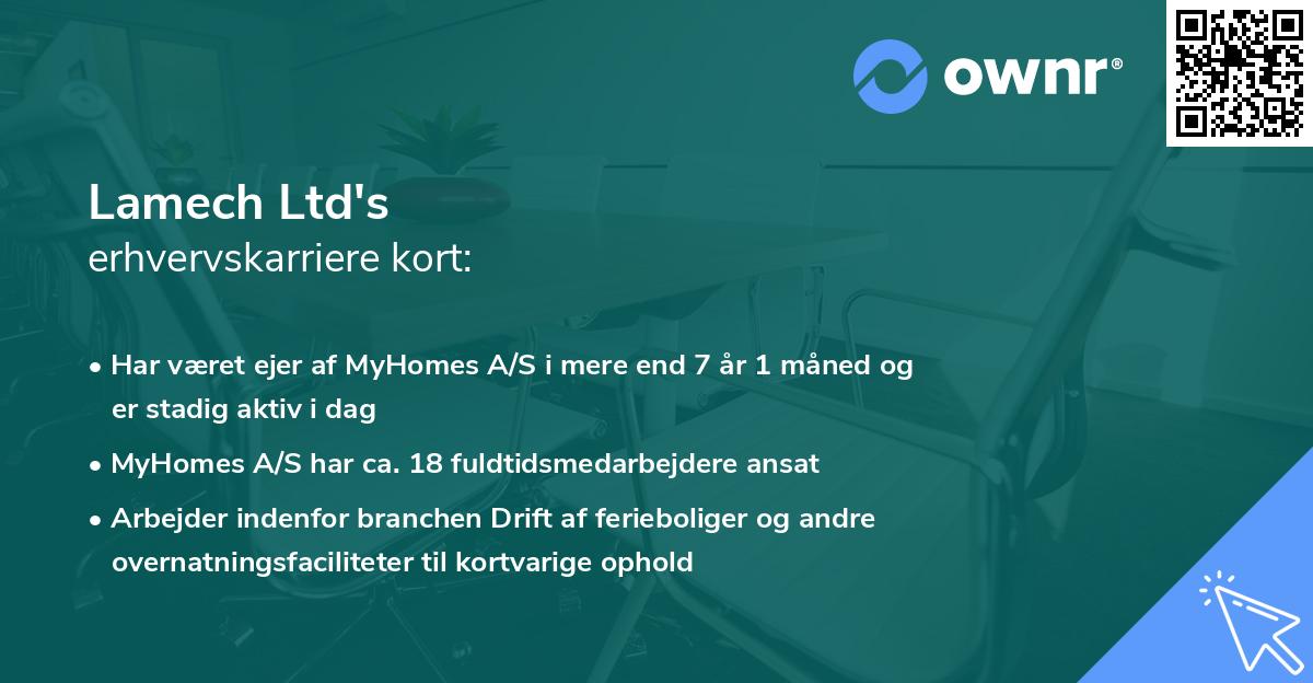 Lamech Ltd's erhvervskarriere kort