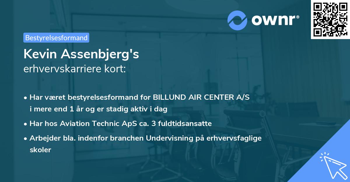 Kevin Assenbjerg's erhvervskarriere kort