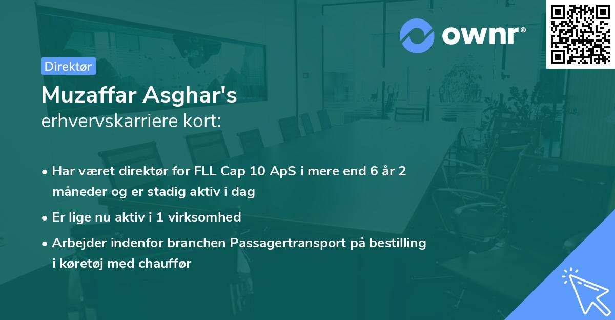 Muzaffar Asghar's erhvervskarriere kort
