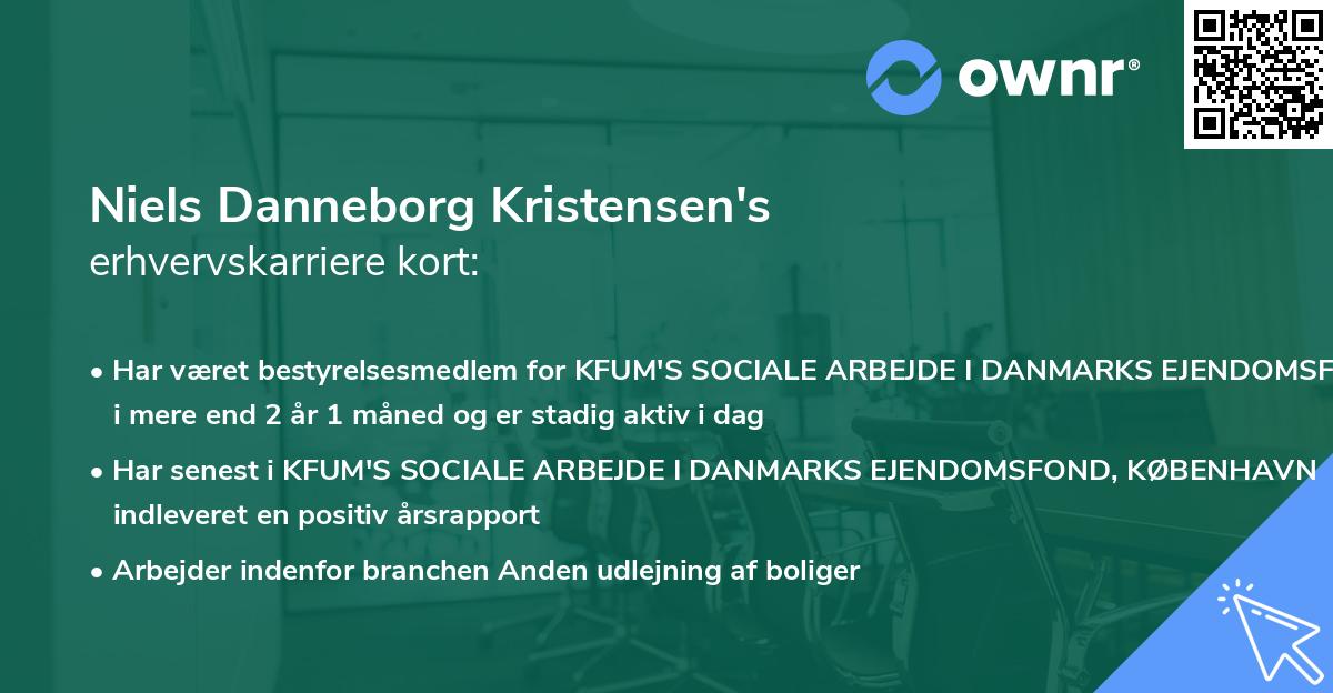 Niels Danneborg Kristensen's erhvervskarriere kort