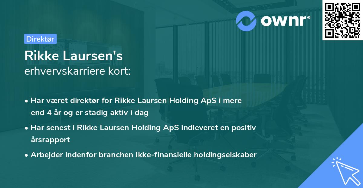 Rikke Laursen's erhvervskarriere kort