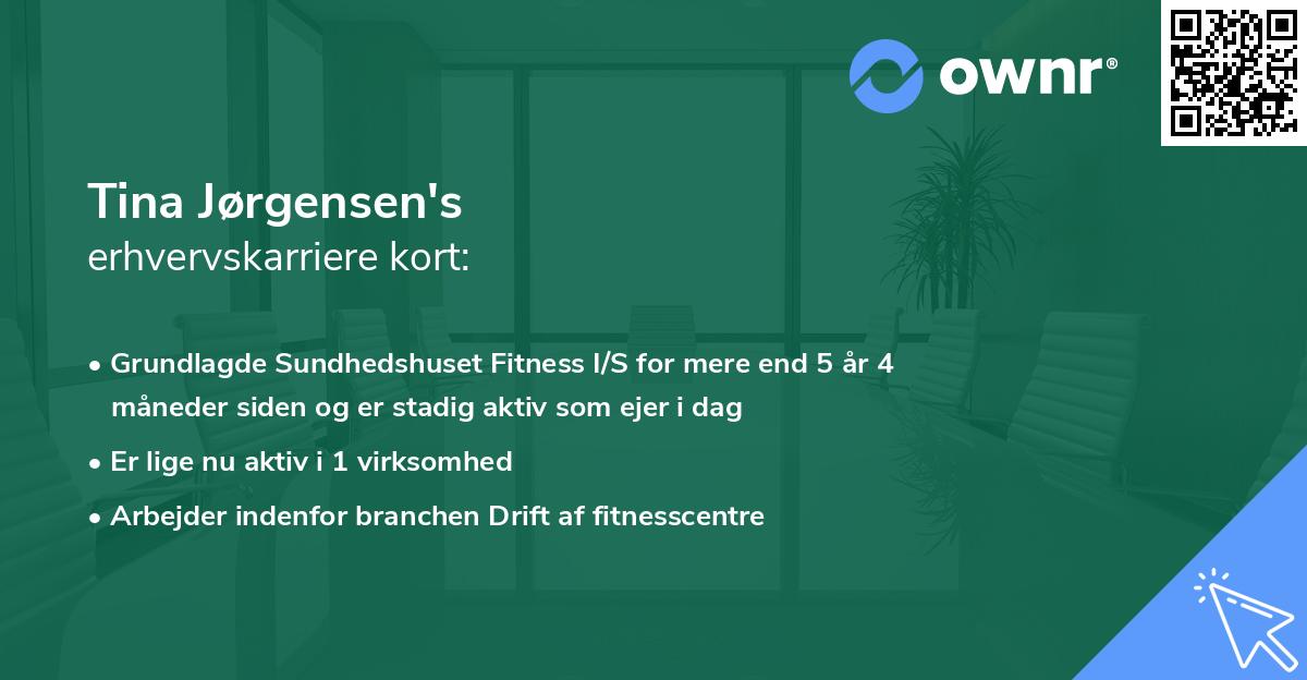 Tina Jørgensen's erhvervskarriere kort