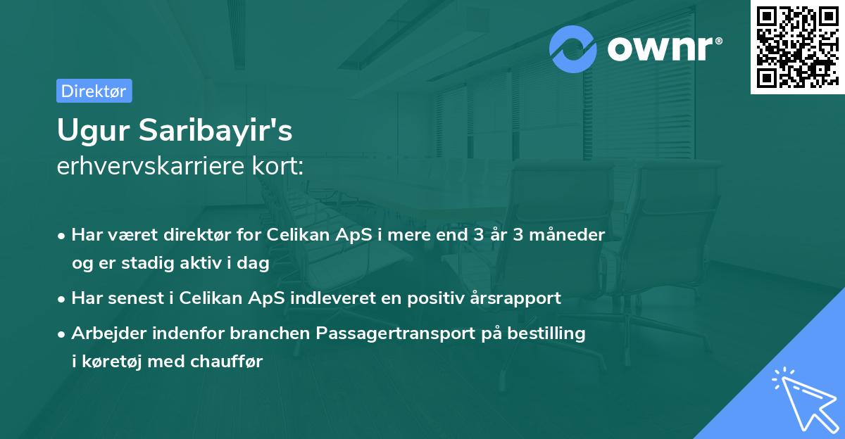 Ugur Saribayir's erhvervskarriere kort