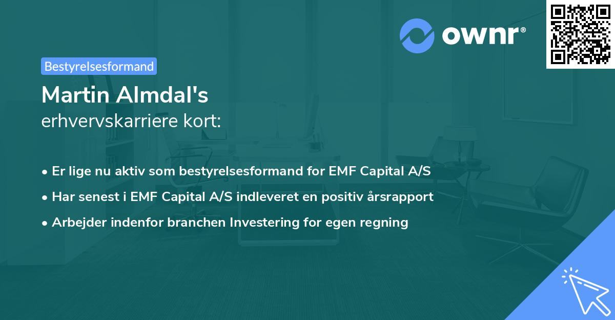 Martin Almdal's erhvervskarriere kort