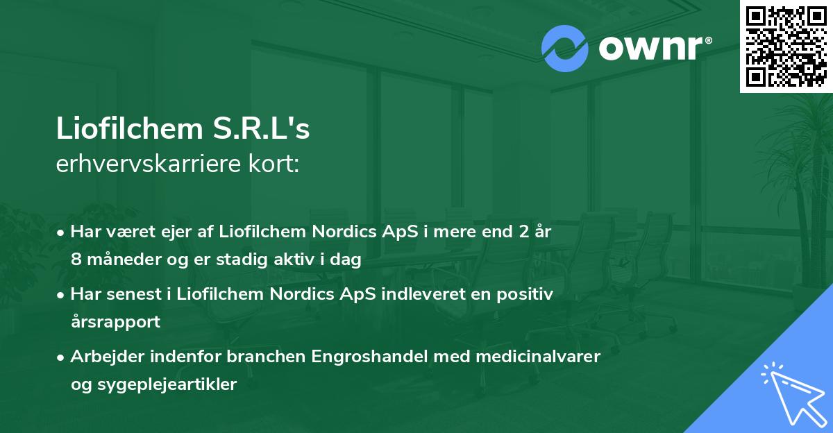 Liofilchem S.R.L's erhvervskarriere kort