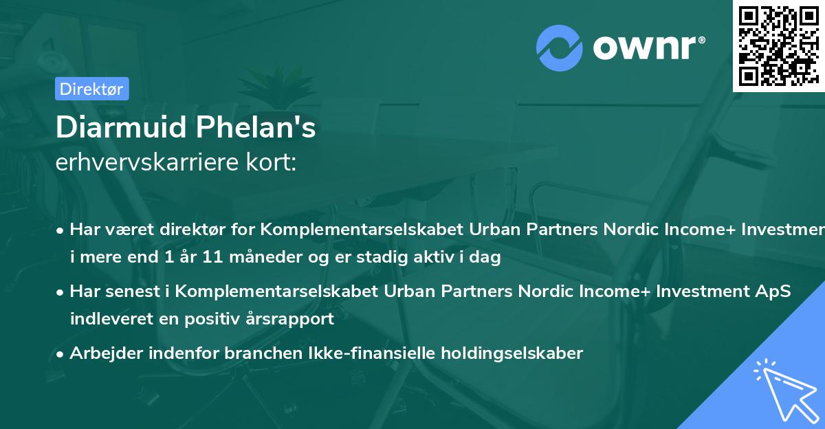 Diarmuid Phelan's erhvervskarriere kort