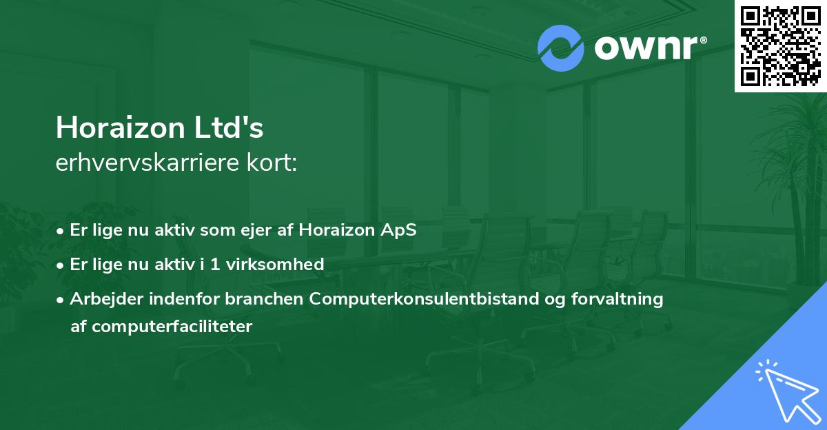 Horaizon Ltd's erhvervskarriere kort