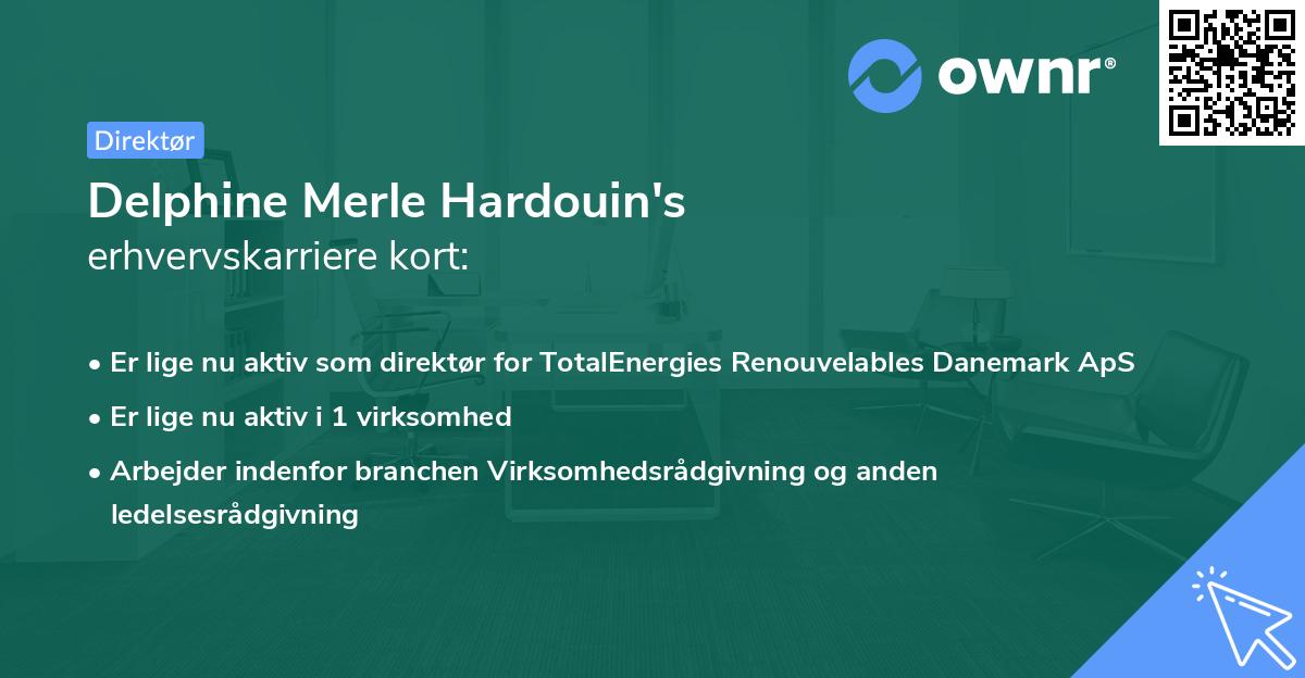 Delphine Merle Hardouin's erhvervskarriere kort
