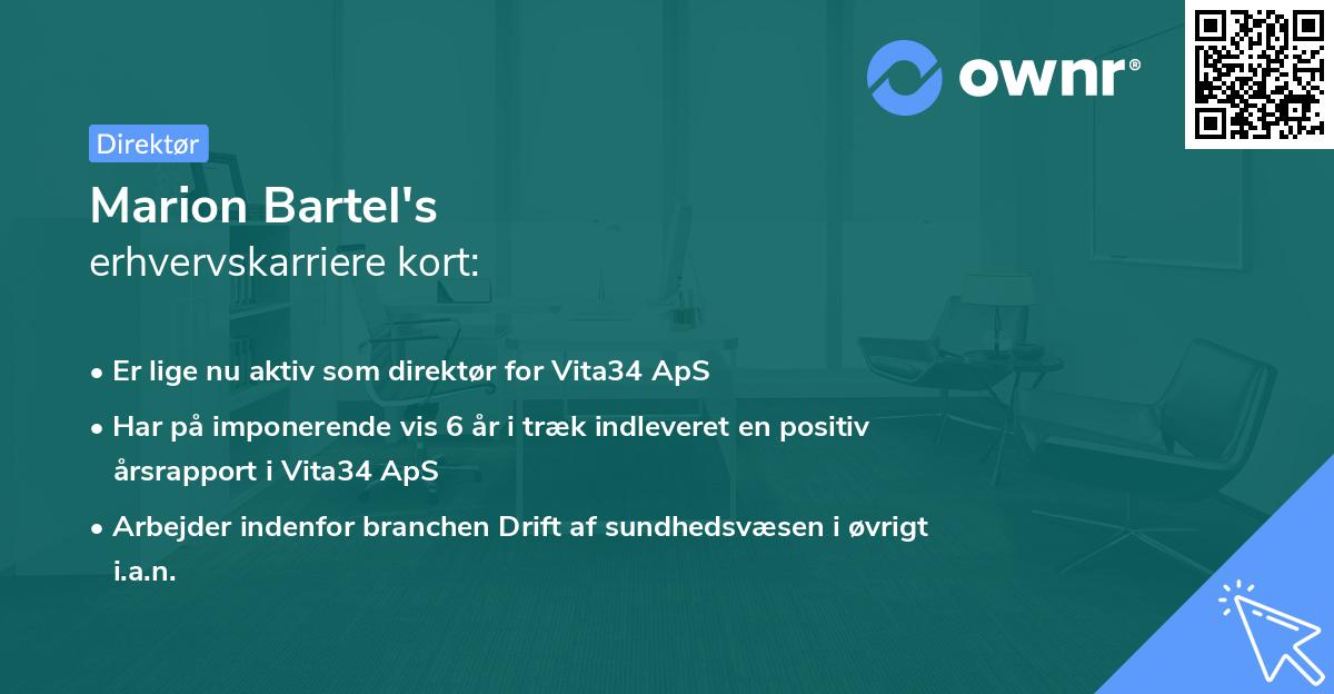 Marion Bartel's erhvervskarriere kort