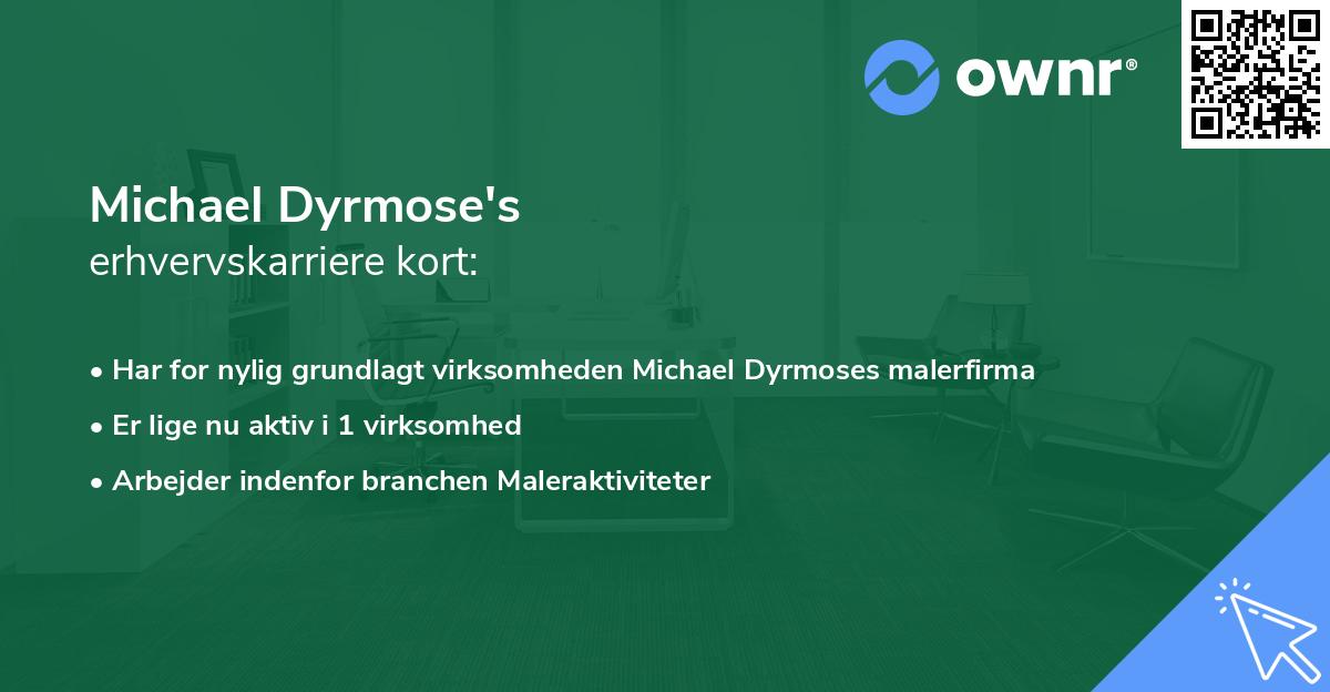 Michael Dyrmose's erhvervskarriere kort
