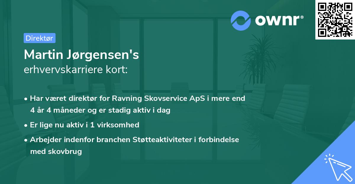 Martin Jørgensen's erhvervskarriere kort