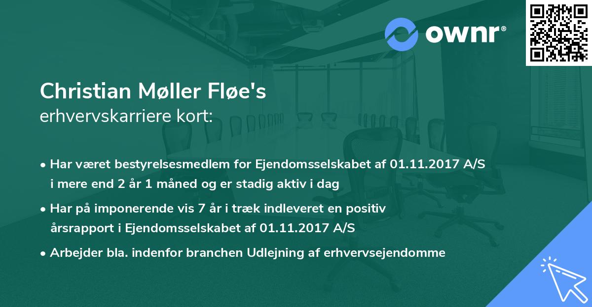 Christian Møller Fløe's erhvervskarriere kort