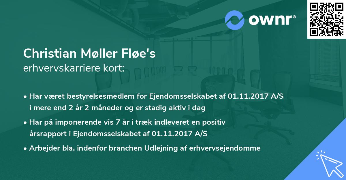 Christian Møller Fløe's erhvervskarriere kort