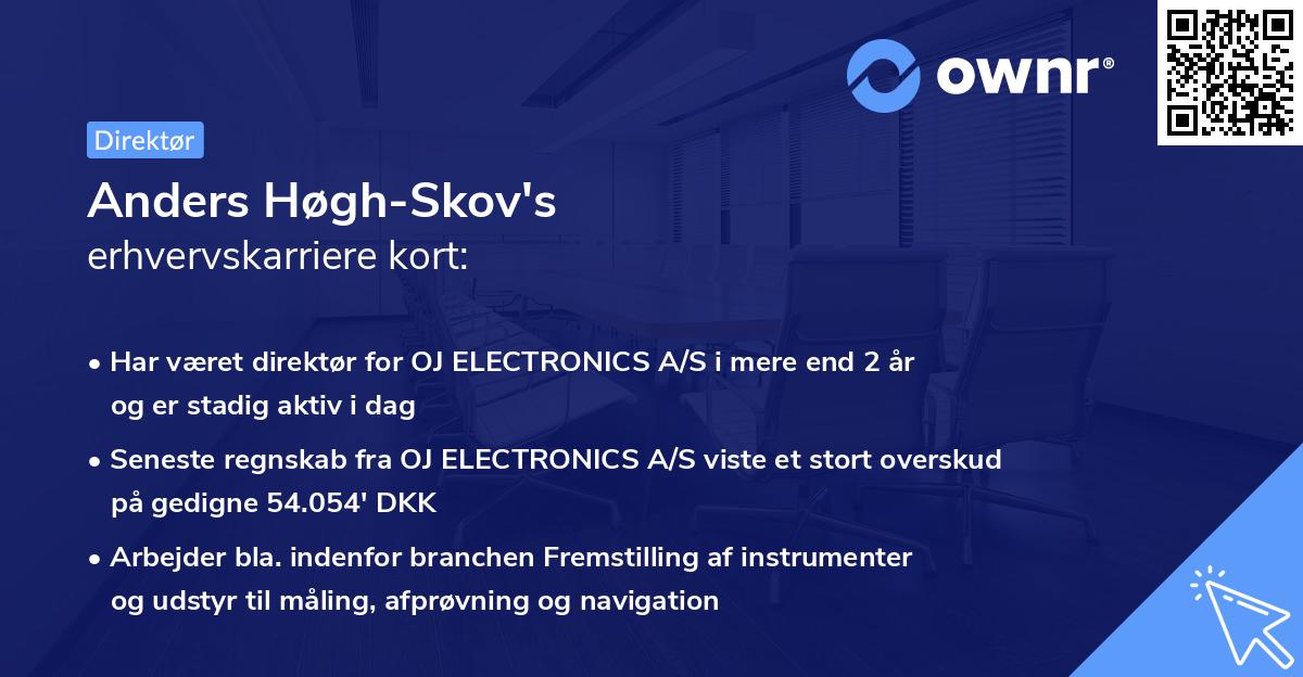 Anders Høgh-Skov's erhvervskarriere kort