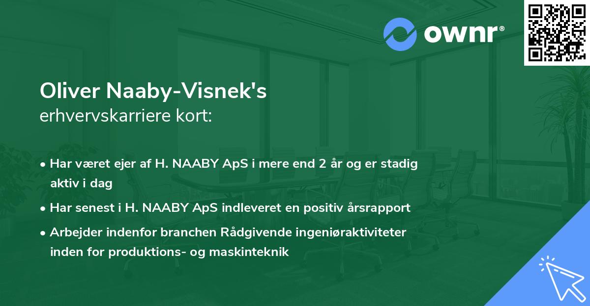 Oliver Naaby-Visnek's erhvervskarriere kort
