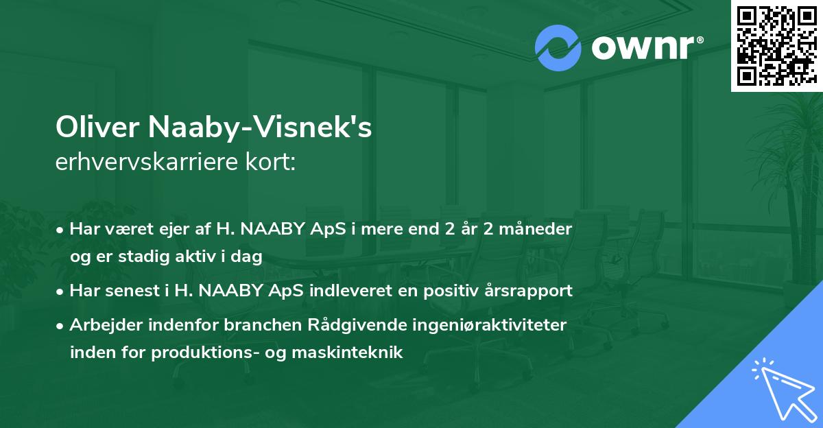 Oliver Naaby-Visnek's erhvervskarriere kort