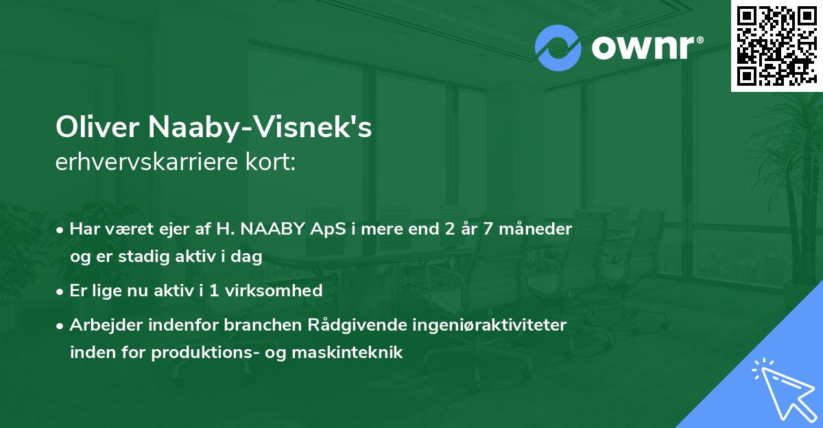 Oliver Naaby-Visnek's erhvervskarriere kort