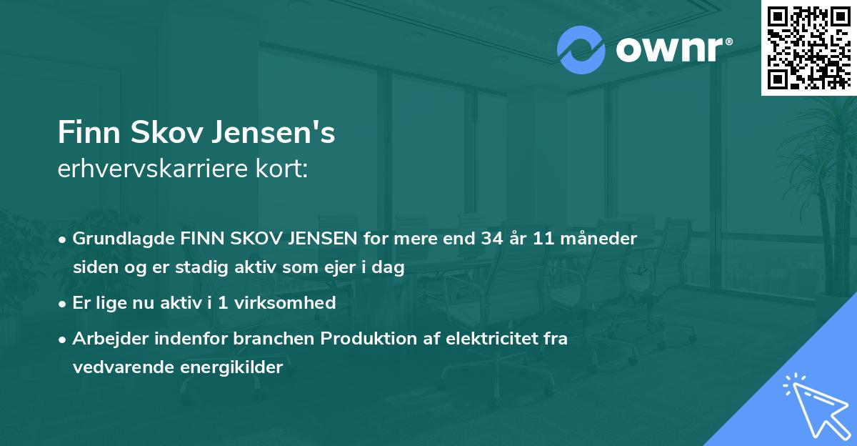 Finn Skov Jensen's erhvervskarriere kort
