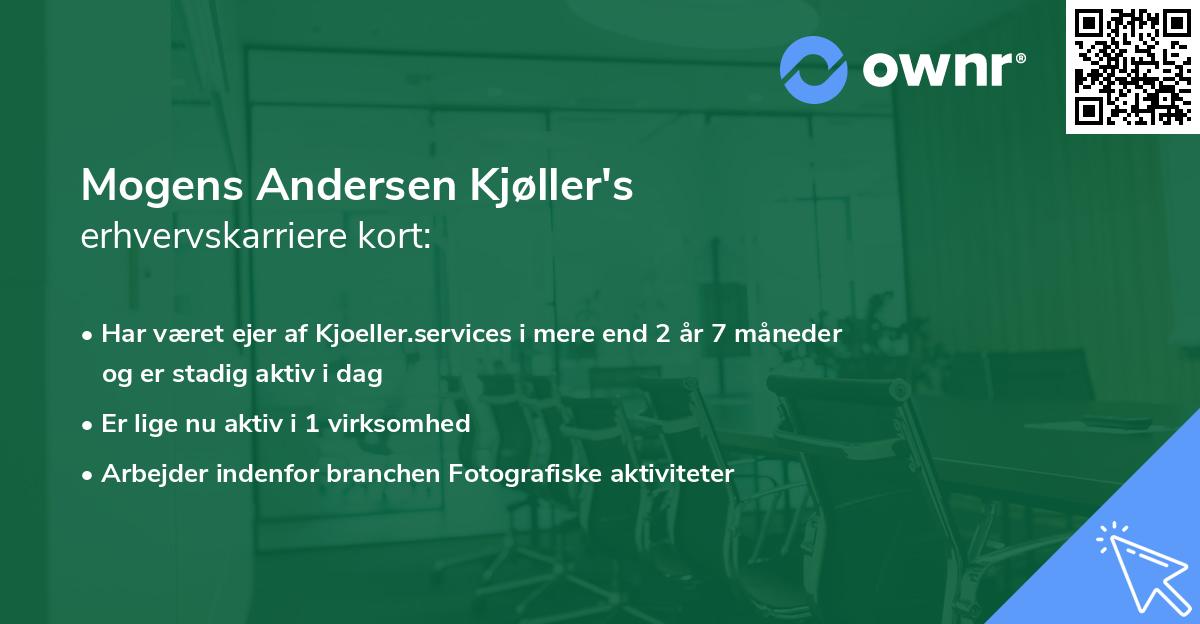 Mogens Andersen Kjøller's erhvervskarriere kort