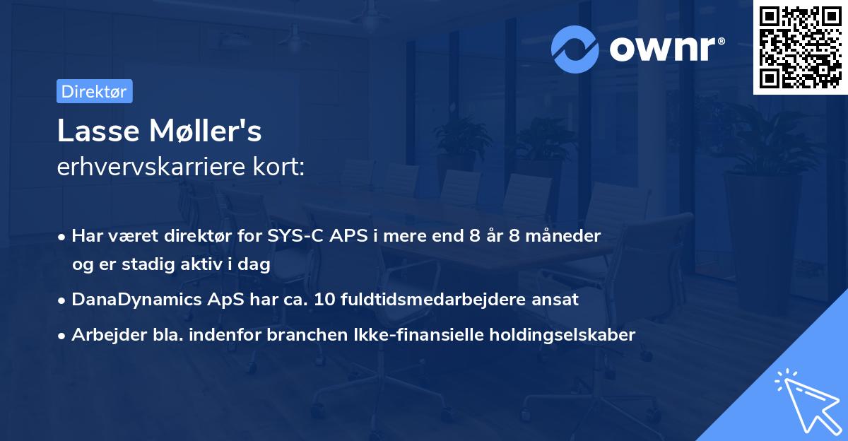 Lasse Møller's erhvervskarriere kort