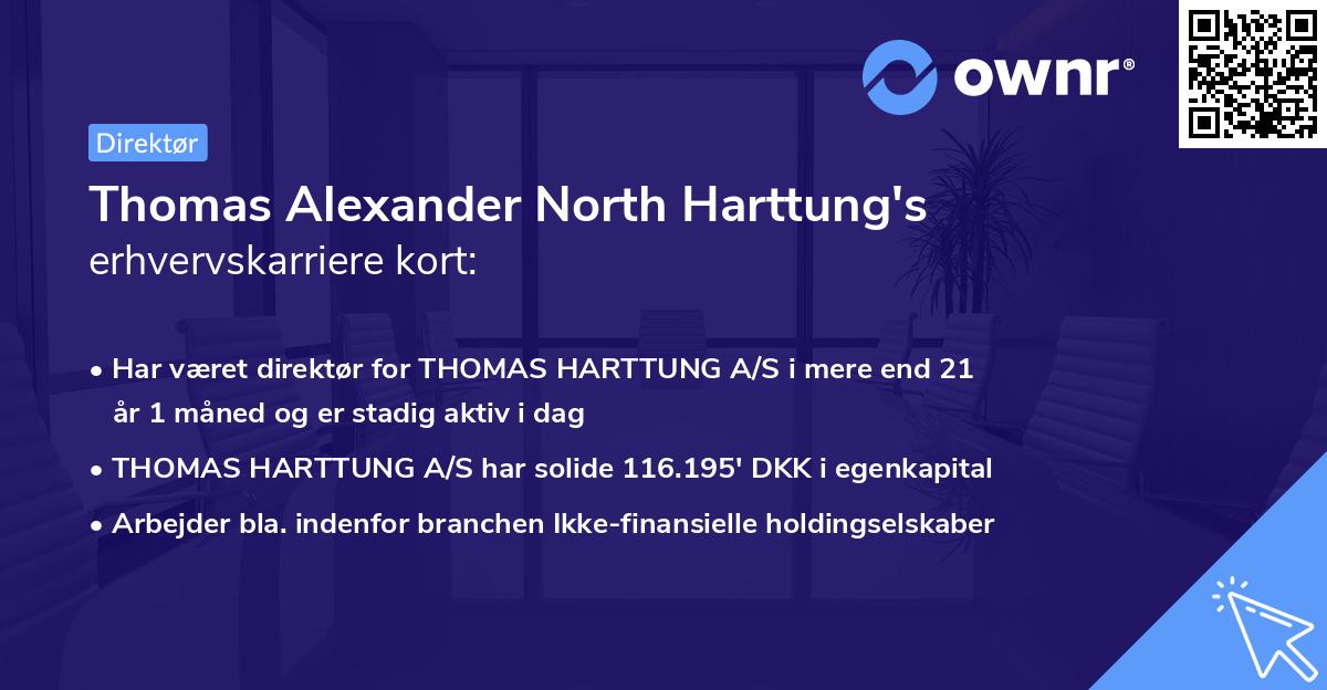 Thomas Alexander North Harttung's erhvervskarriere kort
