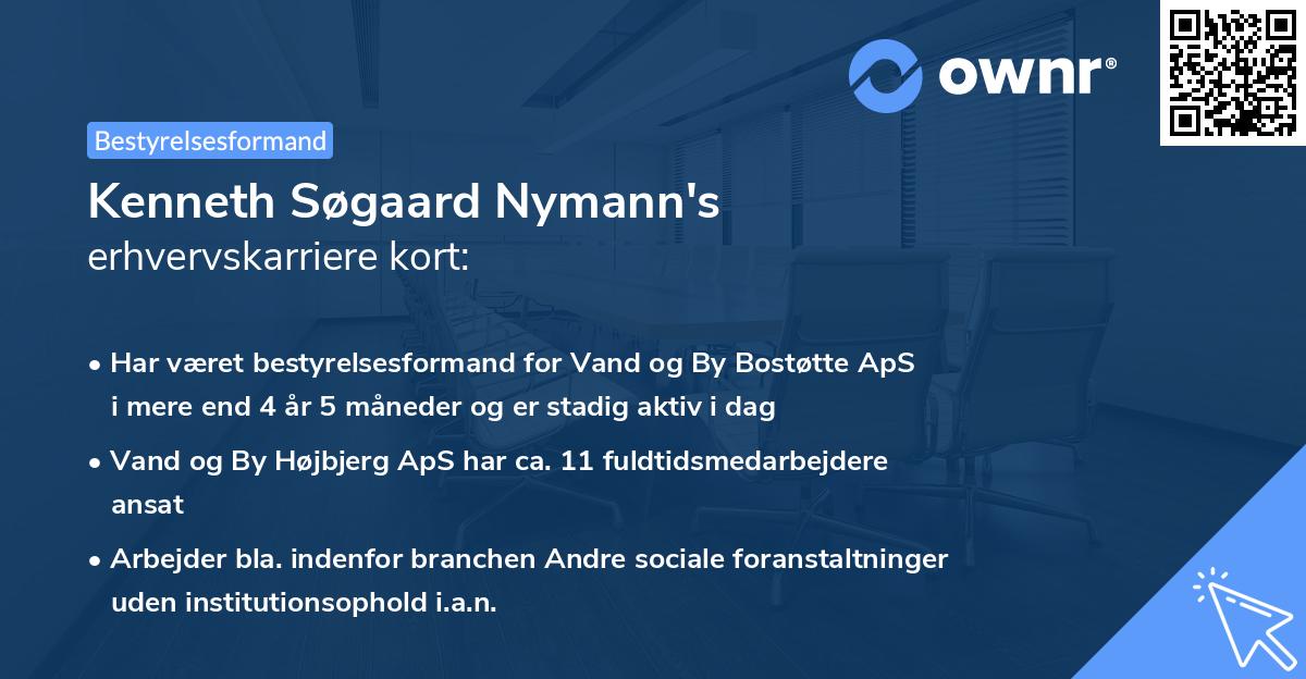 Kenneth Søgaard Nymann's erhvervskarriere kort