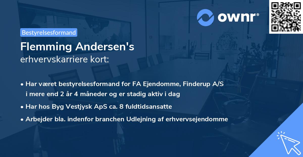 Flemming Andersen's erhvervskarriere kort