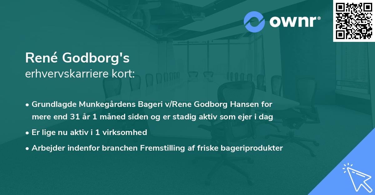 René Godborg's erhvervskarriere kort