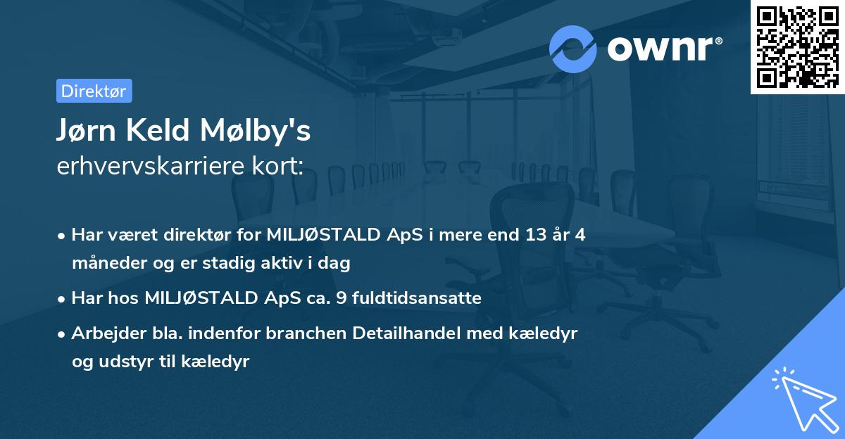 Jørn Keld Mølby's erhvervskarriere kort