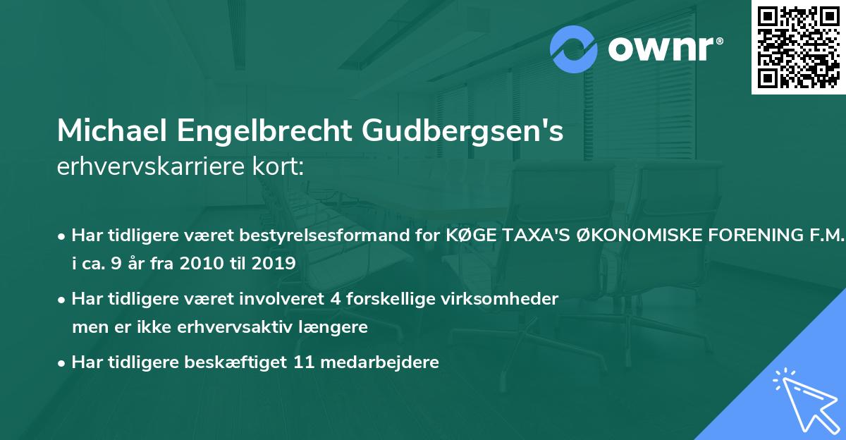 Michael Engelbrecht Gudbergsen's erhvervskarriere kort