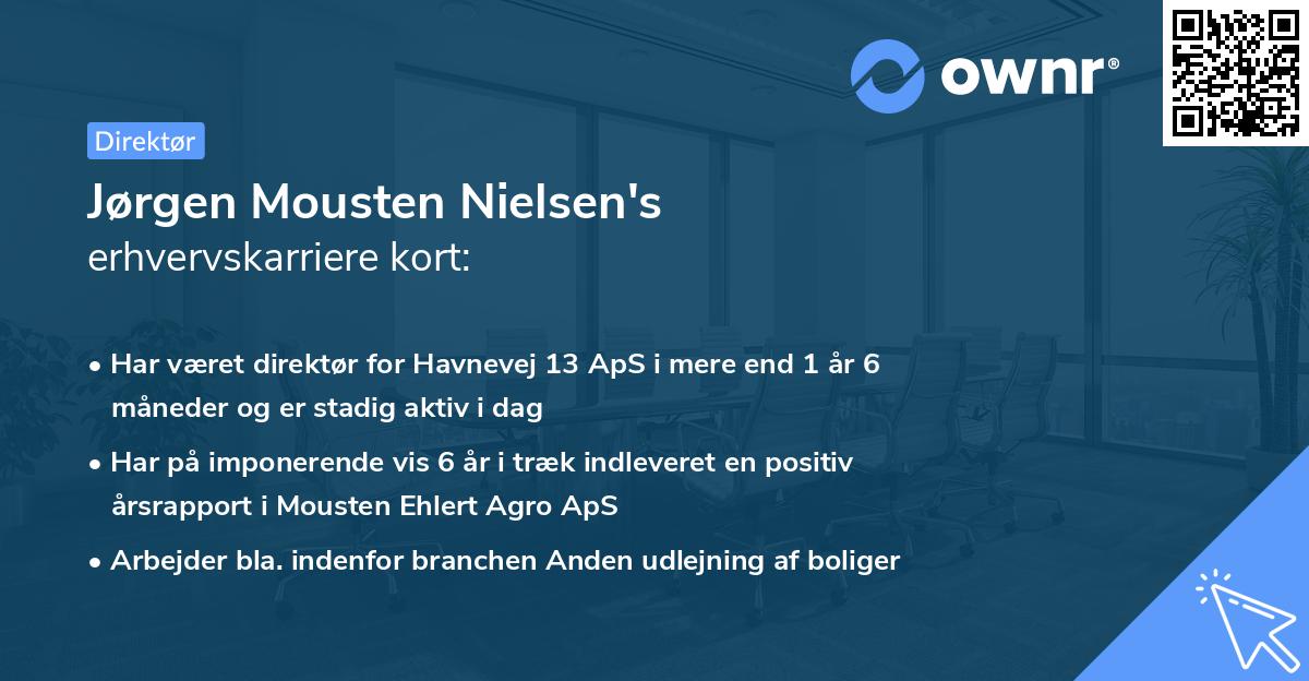 Jørgen Mousten Nielsen's erhvervskarriere kort