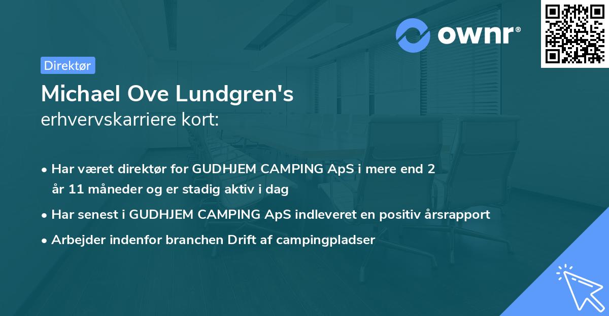 Michael Ove Lundgren's erhvervskarriere kort